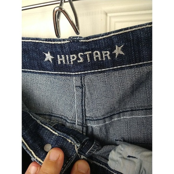 Hipstar Medium Wash Denim 5 Pocket Straight Leg Jeans Size 16 - Picture 9 of 14
